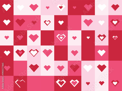 Valentine's day heart pattern background