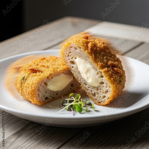 Delicious Fried Cheese-Stuffed Bread Slices.