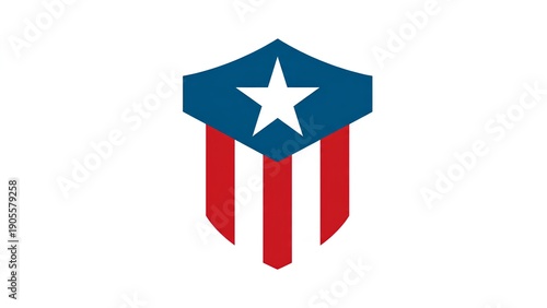 Free Download American flag with star symbol icon - GFXLoad