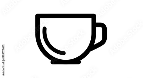 Minimalist coffee cup illustration