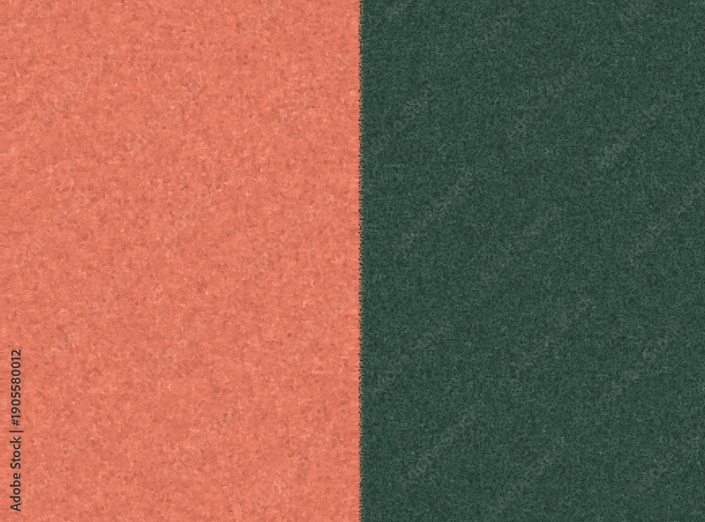 Fototapeta premium Retro orange green textured split for bold designs