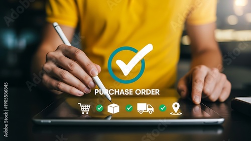 Purchase order approval and digital procurement system
