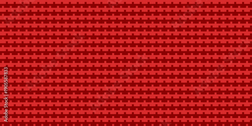 Seamless Red and Dark Red Pixel Art Geometric Pattern