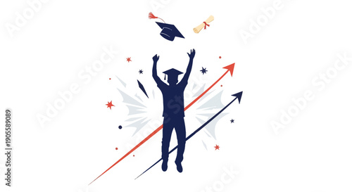 Abstract geometric background with colorful confetti and sparkling stars, seamless festive pattern design