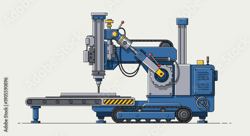 Industrial Metal Cutting Machine Equipment.