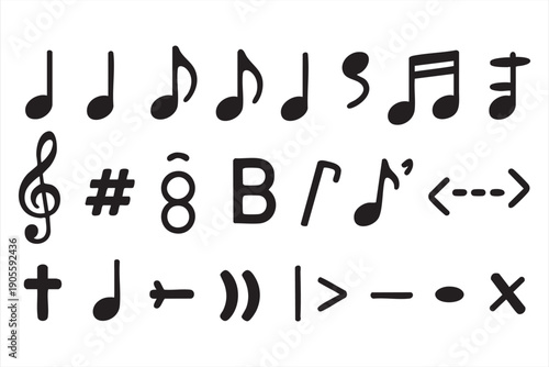 Digital Audio and Music Lesson Outline Icons for Teachers
