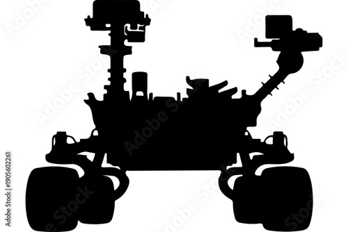 Mars Rover Concept Vector Illustration