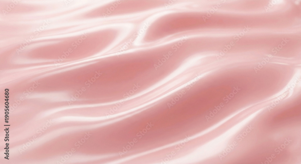 Fototapeta premium Abstract flowing pink liquid silk texture 3D background
