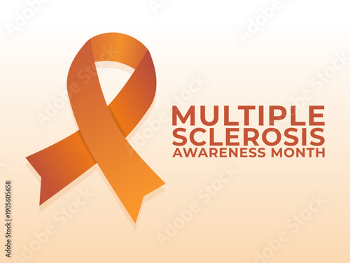 Vector graphic of Multiple Sclerosis Awareness Month for Multiple Sclerosis Awareness Month celebration.