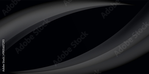 Smooth elegant black satin texture abstract background. Luxurious background design
