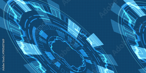 Abstract technology background innovation vector design