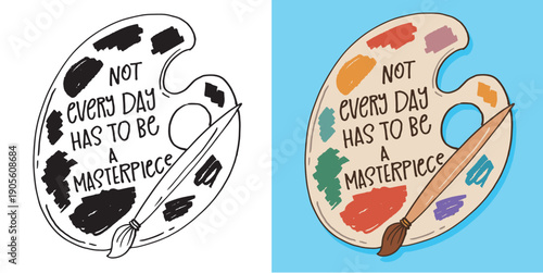 Trendy hand drawn doodle lettering quote. Lettering for t-shirt design, mug print, bag print, clothes fashion. 100% hand drawn vector image. Lettering sticker.
