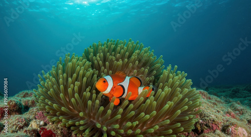 Wallpaper Mural Clown Fish Among Sea Anemone Torontodigital.ca