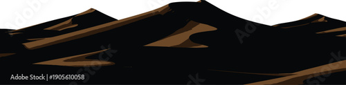 Silhouette landscape illustration of mountains with dunes and hills viewed from above eps file reference 5utoiftzjjdz5kjmtewnxewl2m2y00smmzzntqd