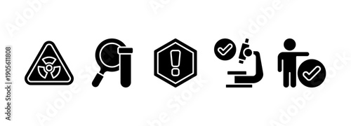 HACCP - Hazard Analysis and Critical Control Points acronym, vector illustration concept

