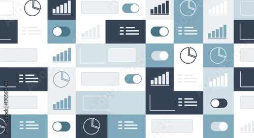 Modern data visualization and analytics dashboard background