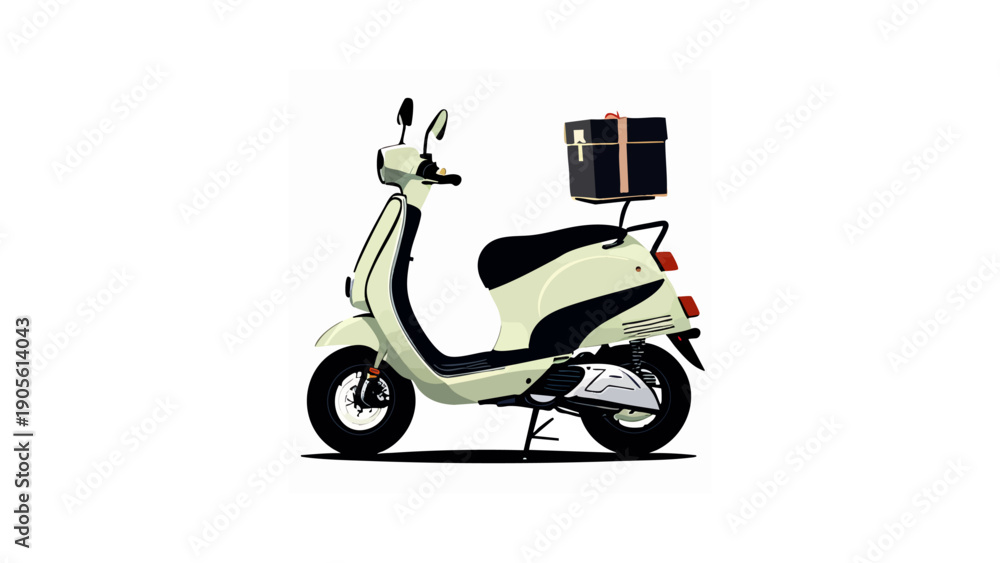 Fototapeta premium vector illustration of a scooter