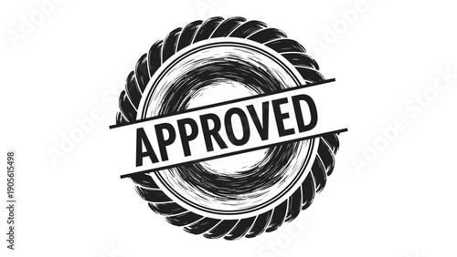 Approved Seal: A simple yet impactful illustration features an APPROVED seal, designed to communicate approval, authorization, or endorsement in a clear and concise manner.