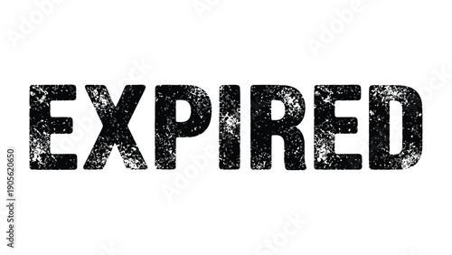 Stamped Expiration: A bold, stamped text marks the term EXPIRED, conveying a sense of finality and the passage of time. 