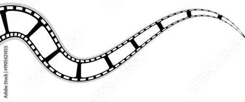 Film strip frame. Cinema tape. Photo negative, filmstrip.