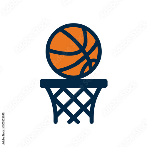Basketball Hoop Minimal Icon