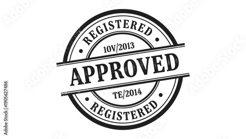 Approved Seal: A classic stamp of APPROVED conveying reliability, quality, and official recognition.