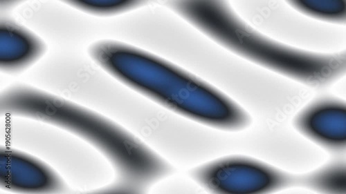 Abstract pattern with blue elongated shapes on a soft white background