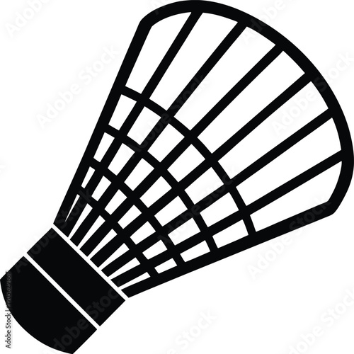 badminton racket and shuttlecock