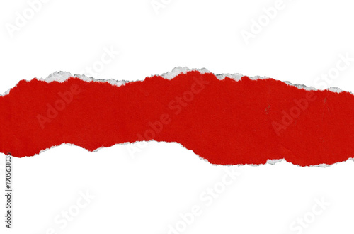 Wallpaper Mural Red Torn Paper Strip PNG Torontodigital.ca