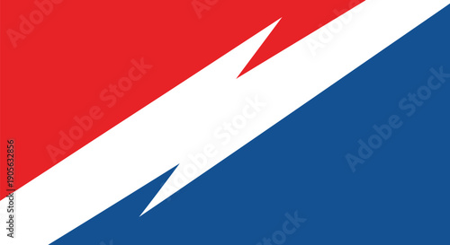 Red, white, and blue diagonal stripe pattern, vector graphic for banner or poster, isolated on transparent background, png