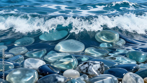 Blue water background