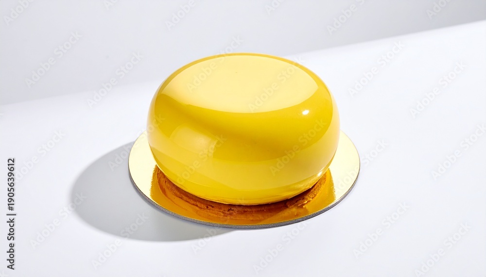 Fototapeta premium Luxury Desserts with Elegant Plating on Marble Background, Gourmet Fine Dining Sweets, Premium Food Photography for Upscale Branding and Menus