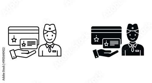 Female nurse and doctor icons holding medical records and smartphone in flat design healthcare concept