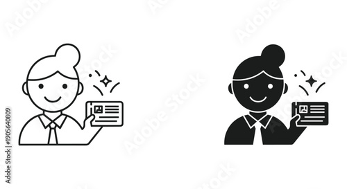 Businesswoman celebrating promotion with salary increase and success concept in flat design illustration