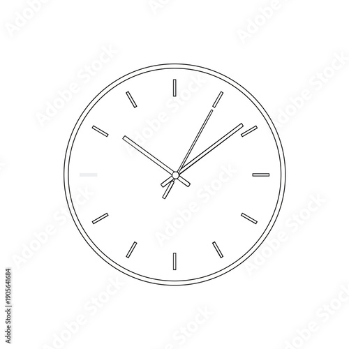 Modern Wall Clock with Simple Design for Home and Office Decor