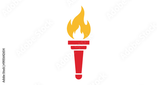 Burning Match Flame Vector Illustration Icon