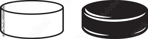 Hockey Puck Vector Illustration