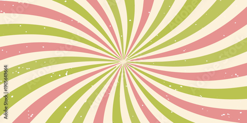 Retro swirl background with pastel pink green and cream colors