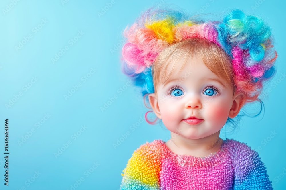 Fototapeta premium Joyful Happy Adorable Funny Baby Child In Costume Portrait