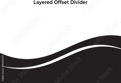 Layered offset wave divider for modern web section separation design