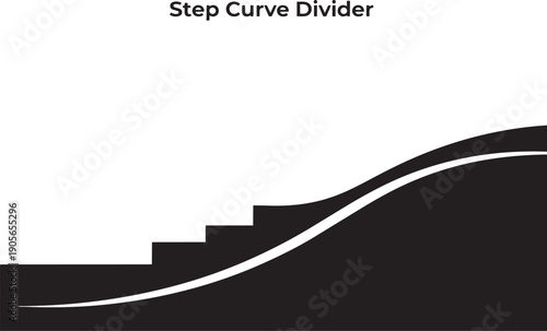 Step curve divider design for modern web section transitions