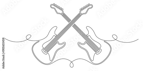 vector illustration of a guitar