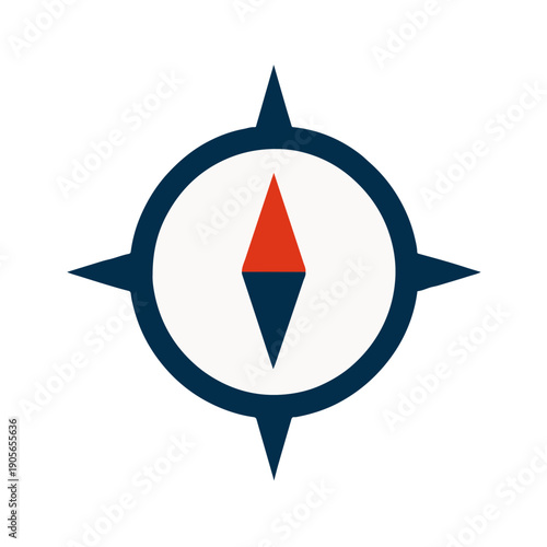 Minimal Compass Direction Logo