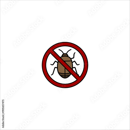 no insects icon hand drawn illustration artwork