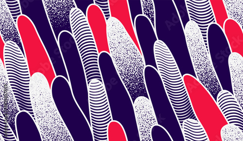 Biological organisms look like seamless pattern, abstract endless background of flora, plant graphic repeat wallpaper, algae repeat motif.