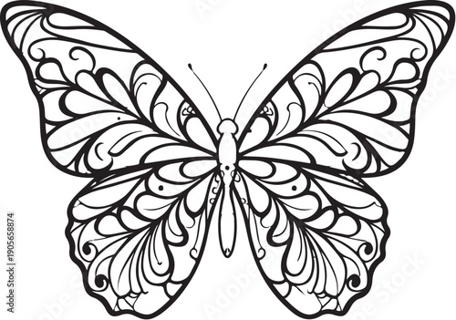 Butterfly silhouette