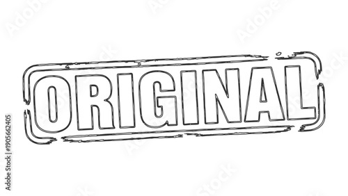 Original Stamp of Authenticity: A classic rubber stamp declares Original, conveying a sense of genuineness and authenticity. This image would be perfect for conveying credibility and integrity.