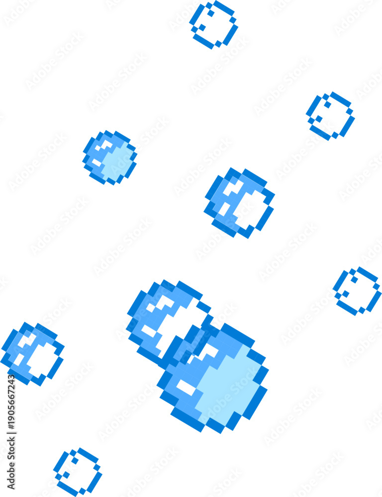 Fototapeta premium pixel bubble