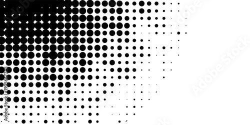 Set of black halftone dots backgrounds. vector modern dots halftone,Pop art comic style gradient circle halftone set Vector isolated on white background dots pattern. dots circle vector ilustration