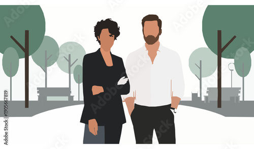 Minimal Love Birds Heart Shape Vector Icon for Romantic and Wedding Designs